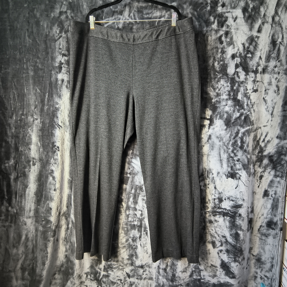 Lane Bryant Charcoal Graphic Print Wide Leg Pants 22/24